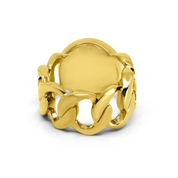 MARC BY MARC JACOBS Gold Katie Turnlock Ring Size S/M - Picture 3 of 6